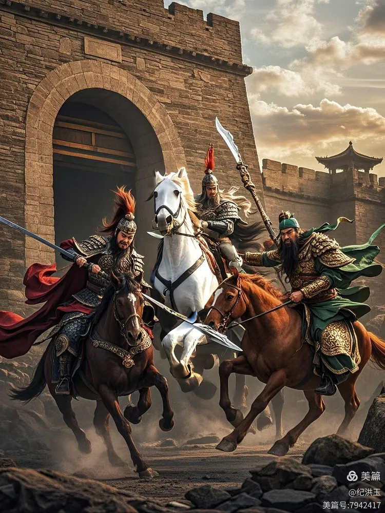 手机ai绘画制作 《虎牢关前三英战吕布》